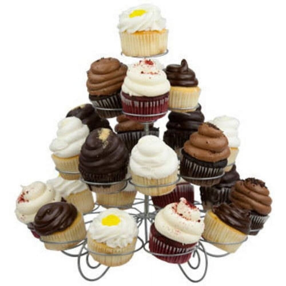 Wilton Cupcake and Dessert Stand - Metal Cupcake Stand - holds 23 cupcakes